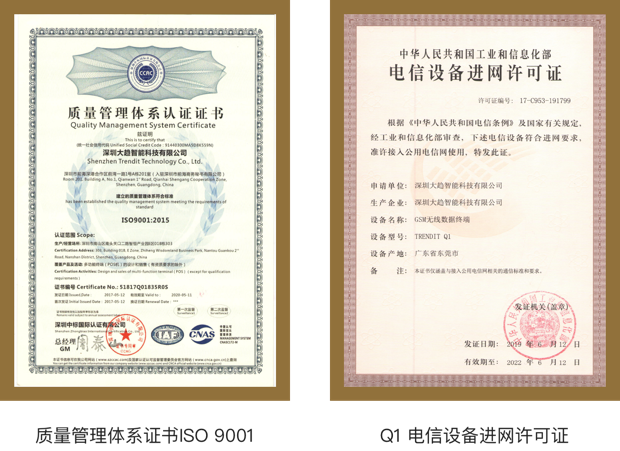 質(zhì)量管理體系證書ISO9001